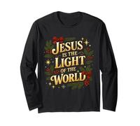 Jesus is The Light of The World Christian Christmas Long Sleeve T-Shirt