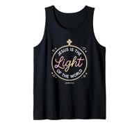 Jesus is The Light Tshirt Christian John 8:12 VBS 2026 Faith Tank Top