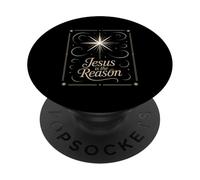 Jesus Is The Reason Christmas Nativity Star Faith PopSockets Adhesive PopGrip