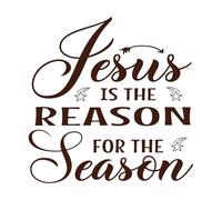 Jesus is The Reason Engraving Decals 67.2x68cm Car Body Decoration Coffee
