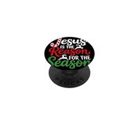 Jesus Is The Reason Faith Quote Graphic For Season Christian PopSockets Adhesive PopGrip