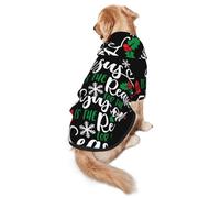 Jesus Is The Reason For The Christmas Season Dog Costumes Puppy Hoodies Pullover Sweatshirt Winter Coat Pet Clothes For Small Dogs Cats L