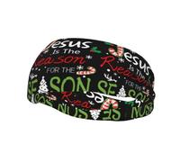 Jesus Is The Reason For The Christmas Season Headbands Sports Sweatband Athletic Exercise Bands Turban Hair Head For Men Women Yoga Fitness
