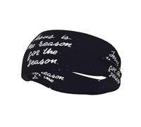 Jesus Is The Reason For The Christmas Season Headbands Sports Sweatband Athletic Exercise Bands Turban Hair Head For Men Women Yoga Fitness
