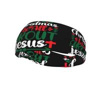 Jesus Is The Reason For The Christmas Season Headbands Sports Sweatband Athletic Exercise Bands Turban Hair Head For Men Women Yoga Fitness
