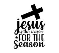 jesus is the reason for the season 01 Poster A4 - Inspirational Motivational Wall Art daily Life Quote encouraging famous short phrases inspiring words spiritual hope messages success sayings strengt