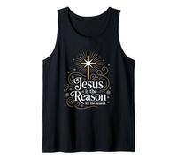 Jesus is The Reason for The Season Christian Christmas Tank Top