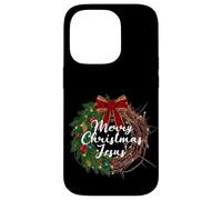 Jesus is the Reason for the Season Christian Xmas Wreath Case for iPhone 14 Pro