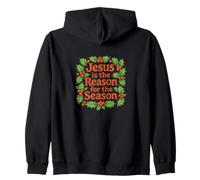 Jesus is the Reason for the Season Christmas Zip Hoodie