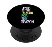 Jesus is the reason for the season Easter Sunday man woman PopSockets Adhesive PopGrip