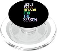 Jesus is the reason for the season Easter Sunday man woman PopSockets PopGrip for MagSafe