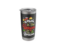 Jesus is The Reason for The Season Joyful Message Stainless Steel Insulated Tumbler