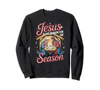 Jesus Is The Reason For The Season Nativity Scene Christmas Sweatshirt