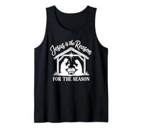 Jesus is The Reason Nativity Christmas Design Tank Top