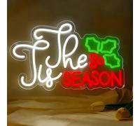 Jesus Is the Reason Neon Sign Christmas LED Sign Xmas Neon Lights Dimmable LED Neon Light USB Powered for Bedroom Xmas Christmas Home Bar Shop Pub Bistro Man Cave Party Club 16.53”X9.84”