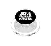 Jesus Is The Ultimate Deadlifter PopSockets PopGrip for MagSafe