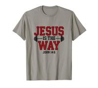 Jesus is The Way John 14:6 Christian Fitness Motivational T-Shirt