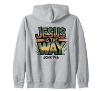 Jesus Is The Way John 14:6 Faith Zip Hoodie