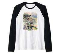 Jesus is The Way (Road to The Cross) Raglan Baseball Tee