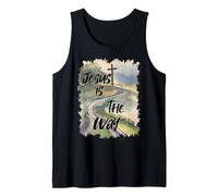 Jesus is The Way (Road to The Cross) Tank Top