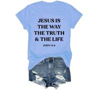 Jesus is The Way The Truth The Life Shirt, Jesus is The Way The Truth The Life T-Shirt, Jesus is The Way The Truth The Life Carolina Blue