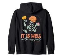 Jesus It Is Well With My Soul Christian Psalm Zip Hoodie