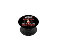 Jesus It's Not A Religion It's A Relationship Christianity PopSockets Adhesive PopGrip