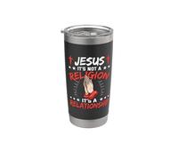 Jesus It's Not A Religion It's A Relationship Christianity Stainless Steel Insulated Tumbler