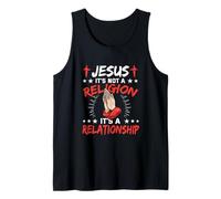 Jesus It's Not A Religion It's A Relationship Christianity Tank Top