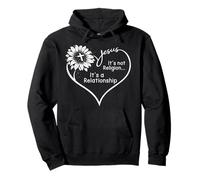 Jesus It's Not Religion It's A Relationship Christian Pullover Hoodie