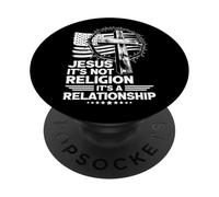 Jesus It's Not Religion It's A Relationship Faith PopSockets Adhesive PopGrip