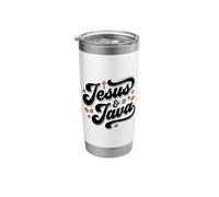 Jesus & Java Christian Coffee Lover and Faith Devotion Stainless Steel Insulated Tumbler
