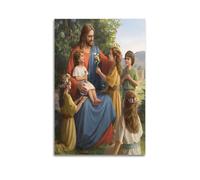 Jesus - Jesus And The Children Posters Canvas Wall Art Posters Living Room Poster Bedroom Painting Unframe-style 20x30inch(50x75cm)