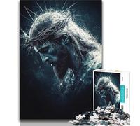 Jesus Jigsaw Puzzles for Adults 1000 Piece,Challenging Game Gifts for Is Ideal As A Gift for The Whole Family (38x26cm)
