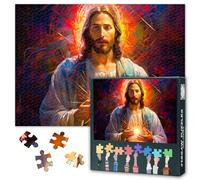 Jesus Jigsaw Puzzles for Adults 1000 Piece - Difficult Challenging Jigsaw Puzzles for Adults Sacred Heart of the Lord Puzzle Gifts for Family Friends Games Home Decoration 27.5"X19.7"