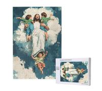 Jesus Jigsaw Puzzles for Adults 120, Angel Puzzles for Adults Wooden, Funny/Difficult/Impossible/Challenging Decompression Games, As a Birthday and Holiday Decor Gift for Women and Men M-1256