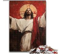 Jesus Jigsaw Puzzles for Adults, Educational Stress Relief Toy for Is Ideal As A Gift for The Whole Family 50x75cm