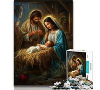 Jesus Jigsaw Puzzles for Teenagers,Help The Brain Exercise Addictive Toys to Cultivate Patience A Work of Art 38x26cm