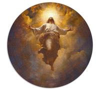 Jesus Jigsaw Puzzles Puzzles for Adults Kids. 1000 Piece Whimsical Challenge Toy Educational Games Home Decoration for Educational Games Gifts 1000pcs (67.5x67.5cm)