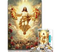 Jesus Jigsaws 1000 Pieces for Teenagers,Family Game Stress Reliever Difficult Challenge Gifts for Friends And Family (38x26cm)