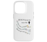 Jesus Keep Me Near The Cross Colorful Case for iPhone 14 Pro