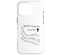Jesus Keep Me Near The Cross Colorful Case for iPhone 16 Pro