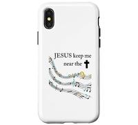 Jesus Keep Me Near The Cross Colorful Case for iPhone X/XS