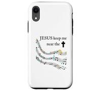 Jesus Keep Me Near The Cross Colorful Case for iPhone XR