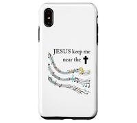 Jesus Keep Me Near The Cross Colorful Case for iPhone XS Max