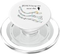 Jesus Keep Me Near The Cross Colorful PopSockets PopGrip for MagSafe