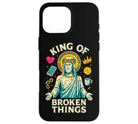 Jesus King of Broken Things Christian Healing Inspirational Case for iPhone 16 Pro Max