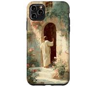 Jesus Knocking at the Door Christian Faith Floral Art Case for iPhone 11 Pro Max