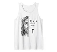 Jesus Knows Best Trust God Christian Faith Savior Tank Top