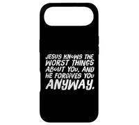 Jesus knows the worst things about you forgives you anyway Case for iPhone Air